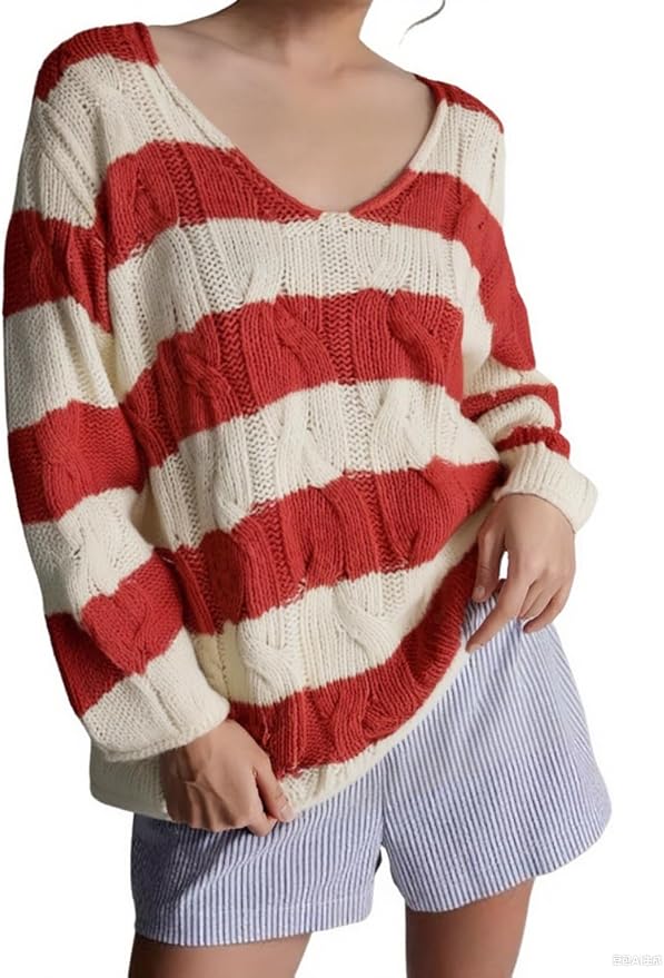 Oversized Kabelstrickpullover