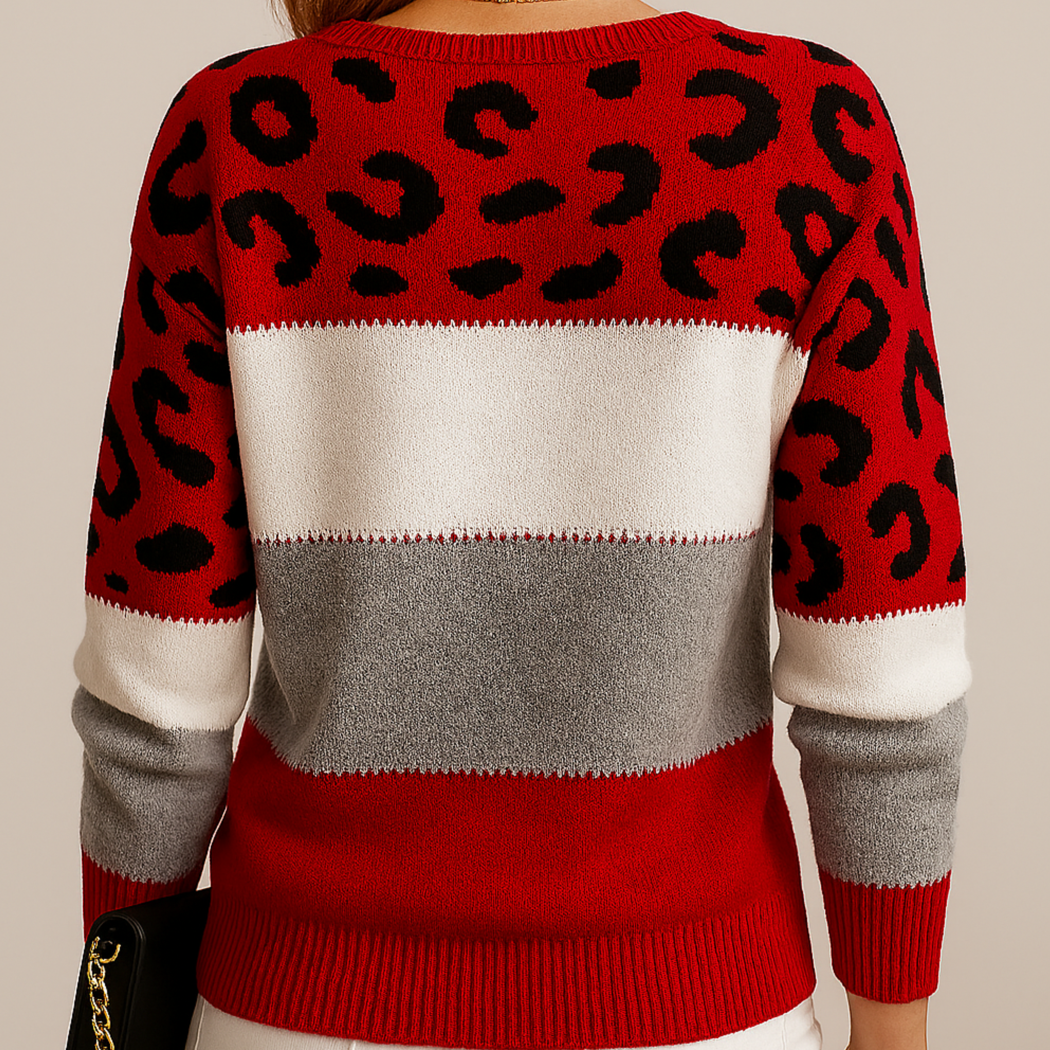 Pascaline | Leopardenmuster Freizeitpullover