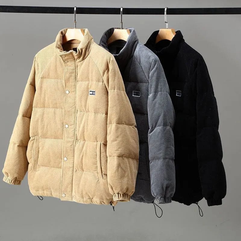Bergmode Cord-Pufferjacke