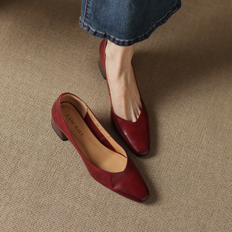 Zila Echtes Leder Absatzschuhe