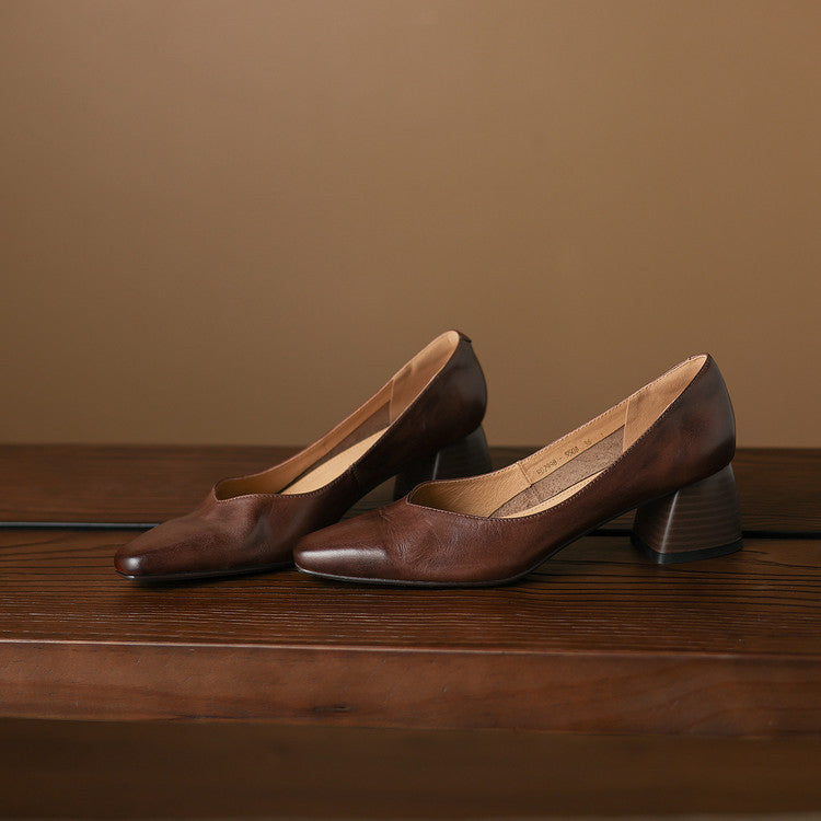 Zila Echtes Leder Absatzschuhe