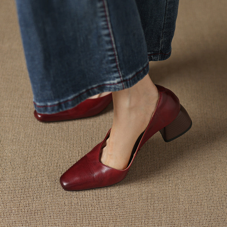 Zila Echtes Leder Absatzschuhe