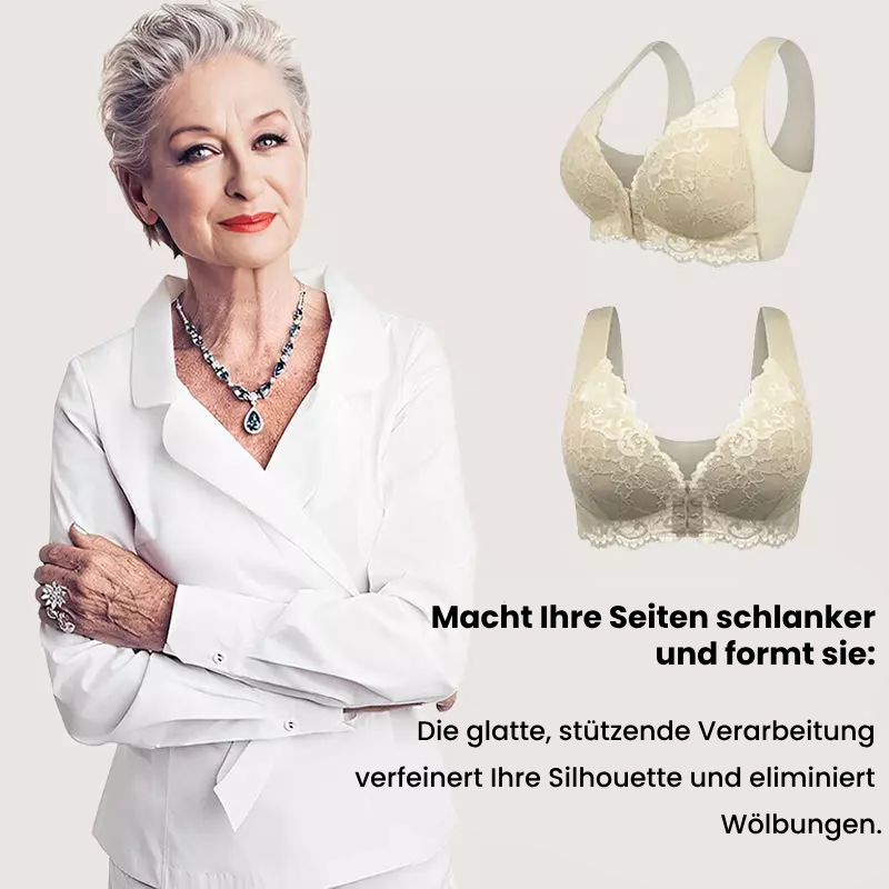 (PACKUNG MIT 3) Nahtloser Push-Up-BH mit Frontverschluss