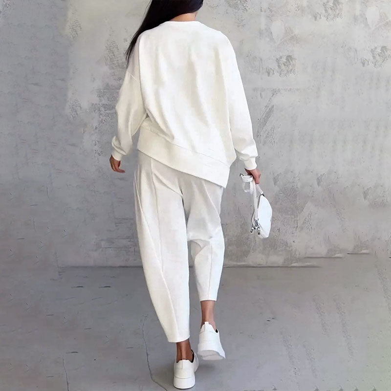 Fashion, Leisure ✨Long Sleeve Round Neck & Pants 2-Piece Set