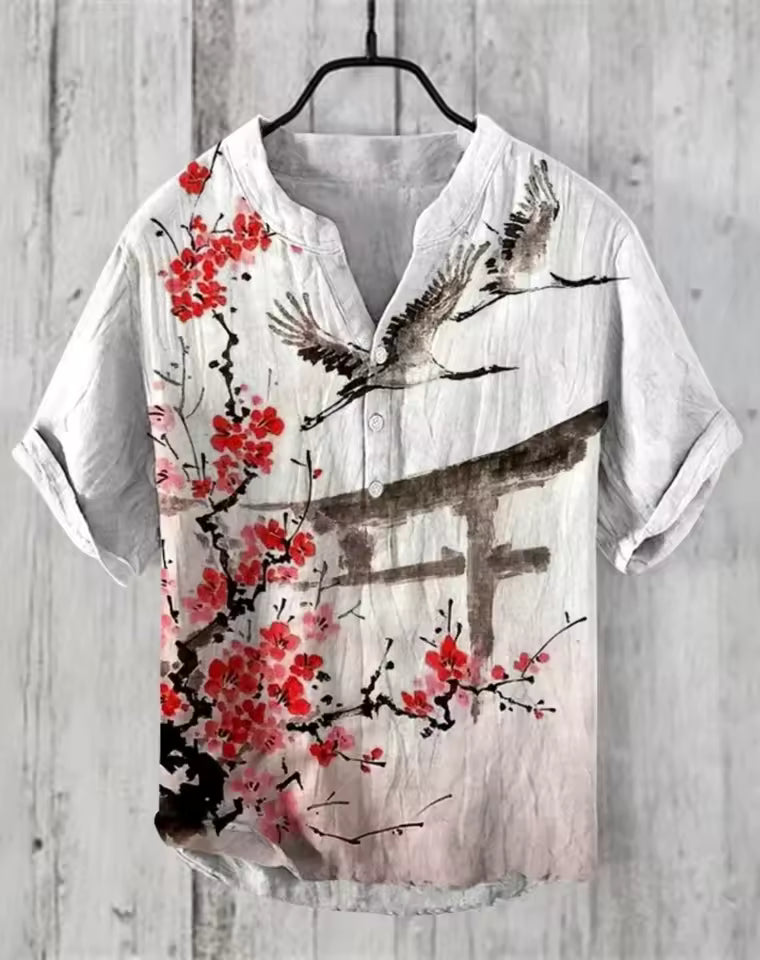 Hemd aus japanischer Leinenmischung