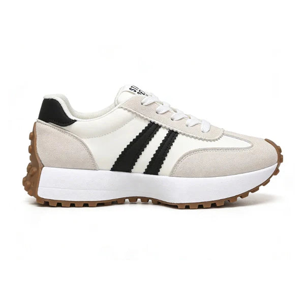 Bleib Echt Retro Plattform Sneakers – Bequeme Wildleder Chunky Sohle Casual Schuhe (Mehrere Farben)