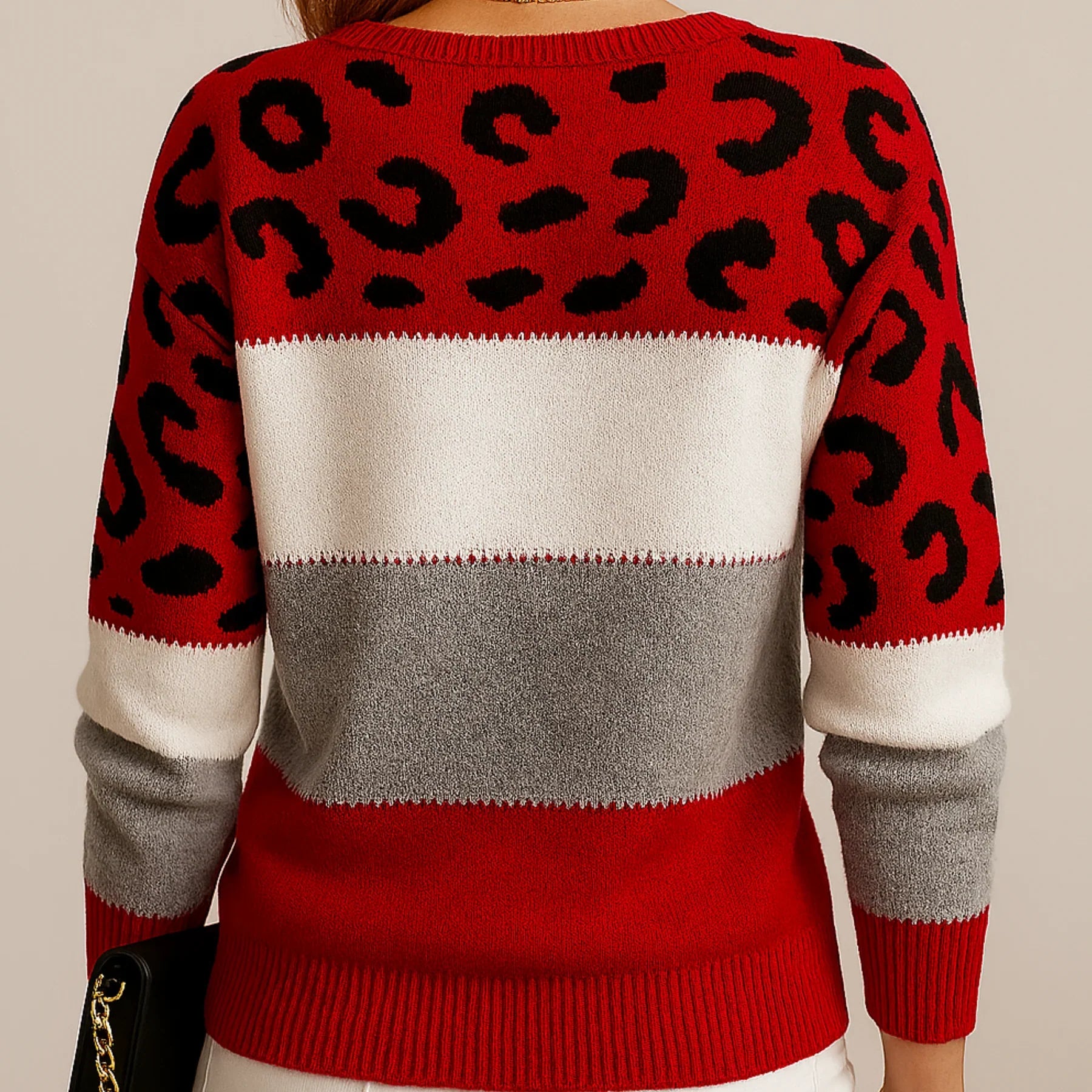 Pascaline | Leopardenmuster Freizeitpullover