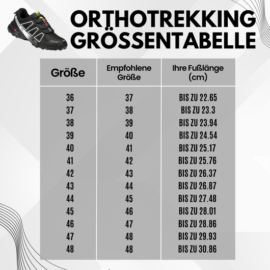 ORTHOTREKKING - Ergonomische Entlastungs-Trekkingschuhe