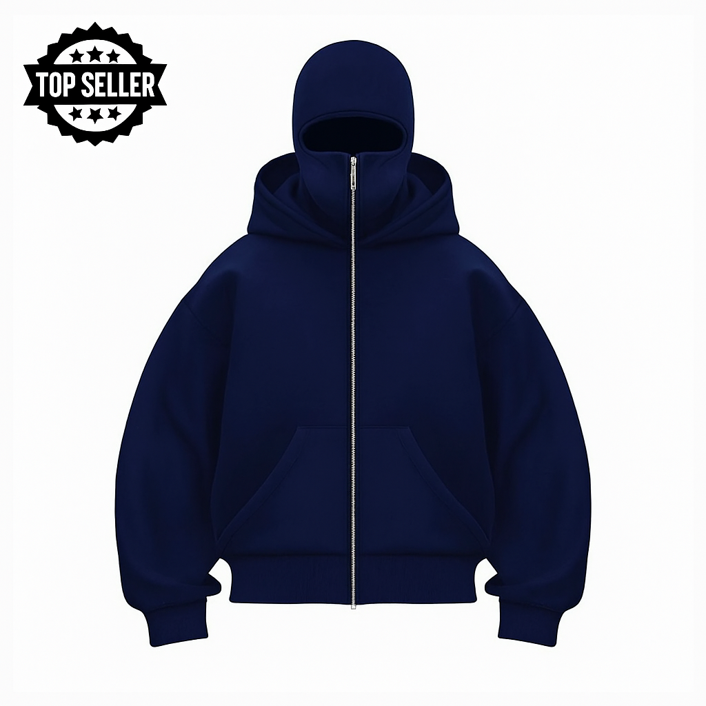 3-in-1 Tech Hoodie: Wetterfest, Eingebauter Gesichtsschutz - Unisex
