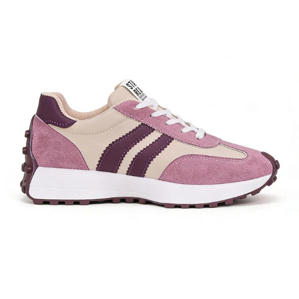 Bleib Echt Retro Plattform Sneakers – Bequeme Wildleder Chunky Sohle Casual Schuhe (Mehrere Farben)
