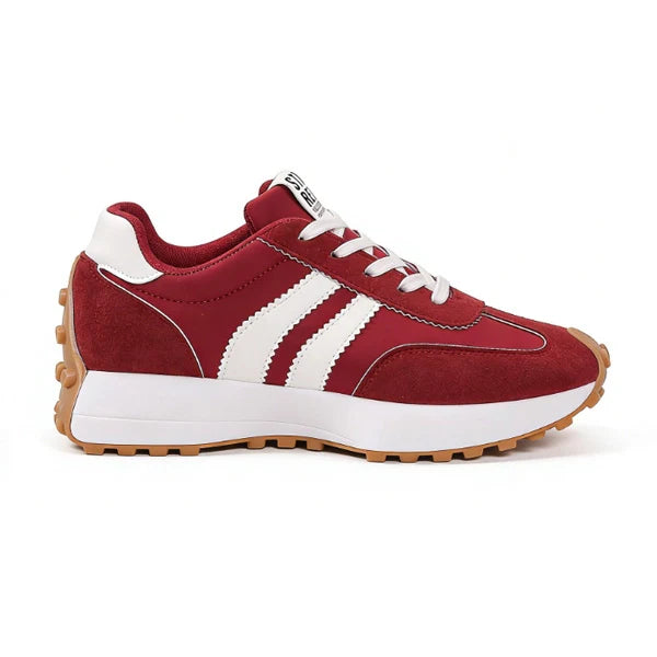 Bleib Echt Retro Plattform Sneakers – Bequeme Wildleder Chunky Sohle Casual Schuhe (Mehrere Farben)
