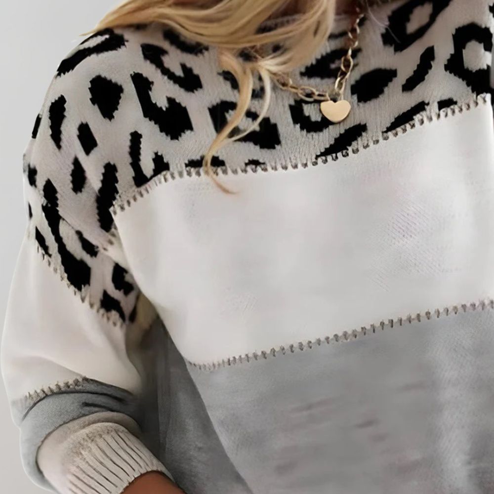 Pascaline | Leopardenmuster Freizeitpullover