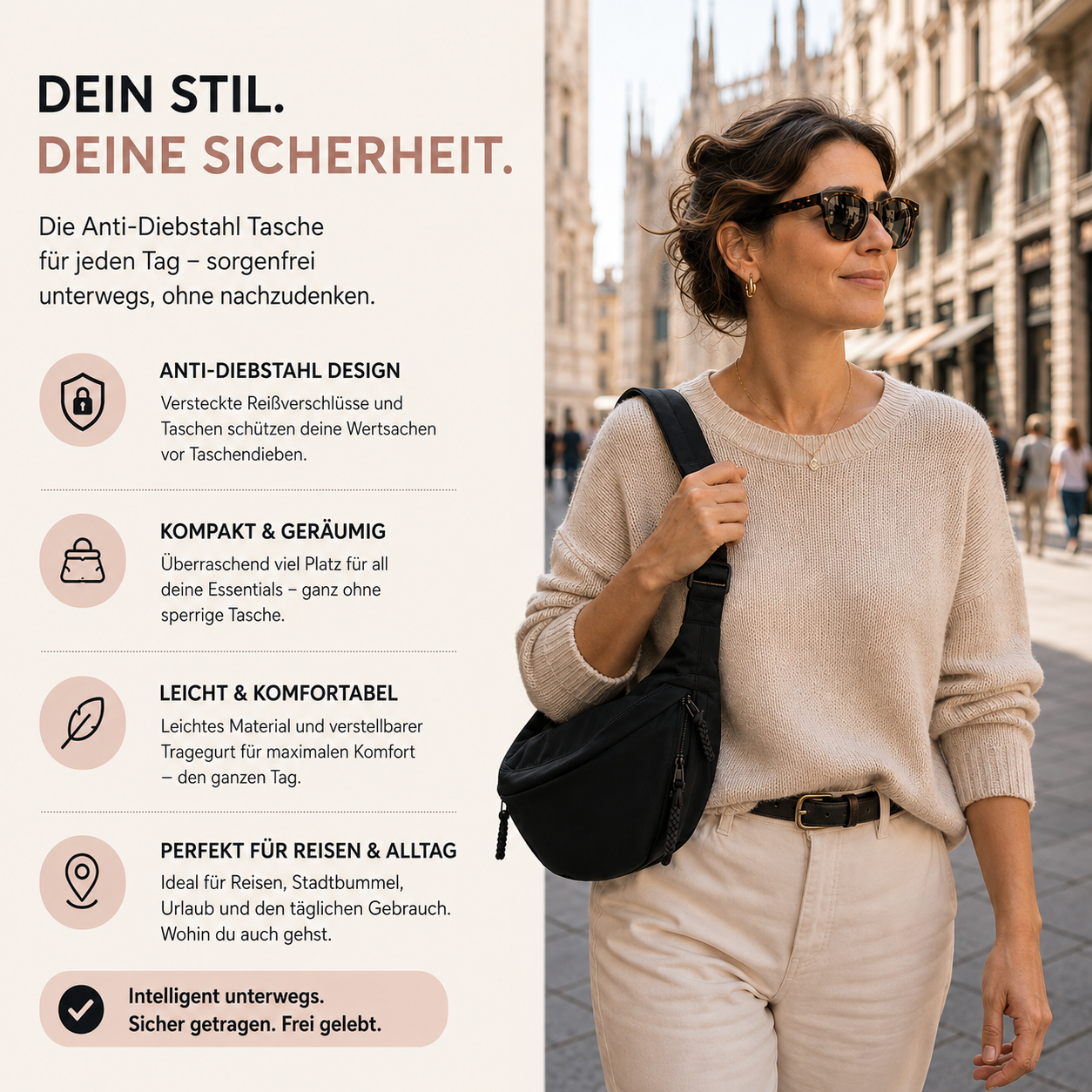 Mond | Schultertasche