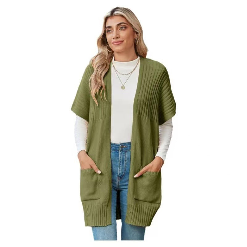 CASSAVA™ - Leichter Strickcardigan mit offenem Vorderteil
