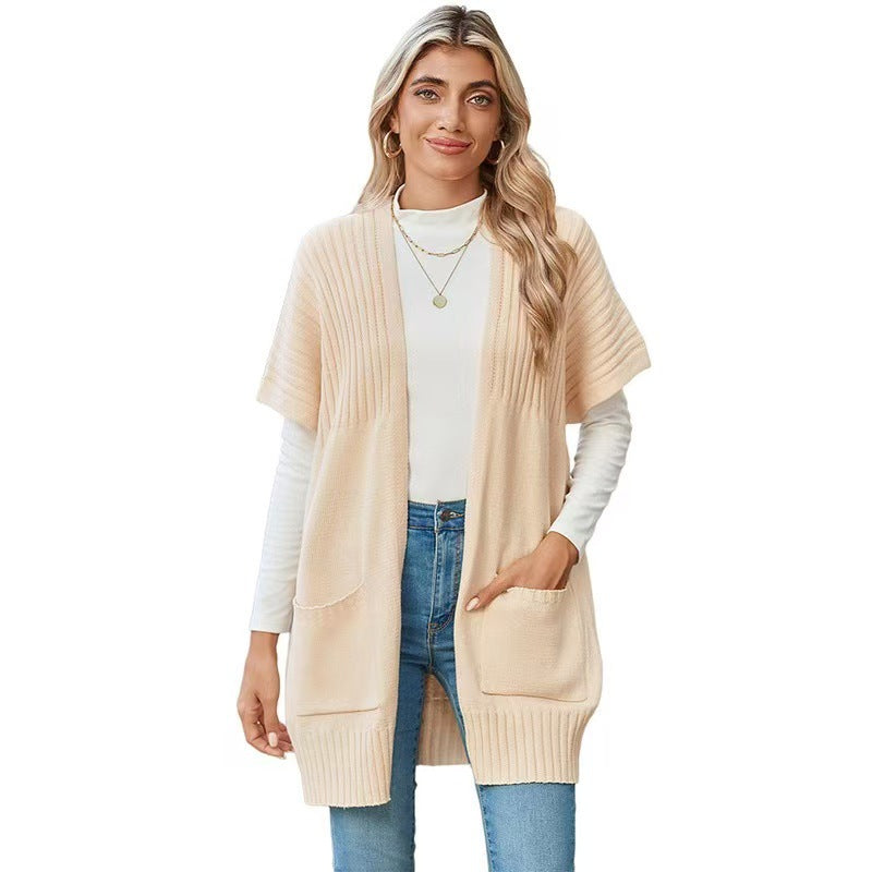 CASSAVA™ - Leichter Strickcardigan mit offenem Vorderteil