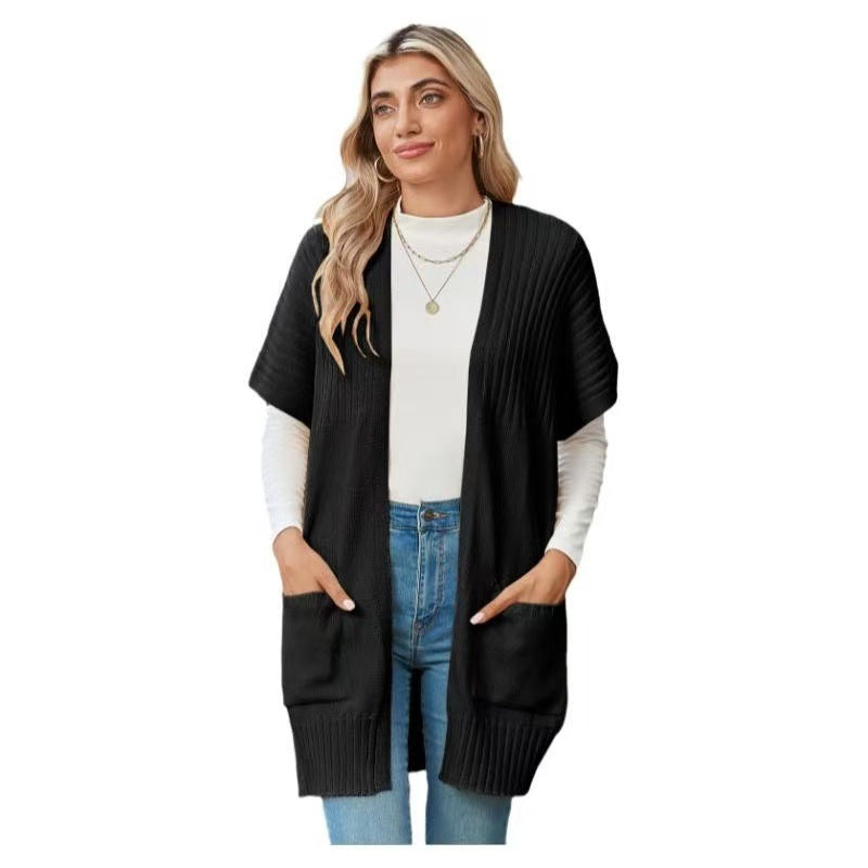 CASSAVA™ - Leichter Strickcardigan mit offenem Vorderteil