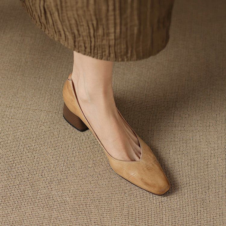 Zila Echtes Leder Absatzschuhe