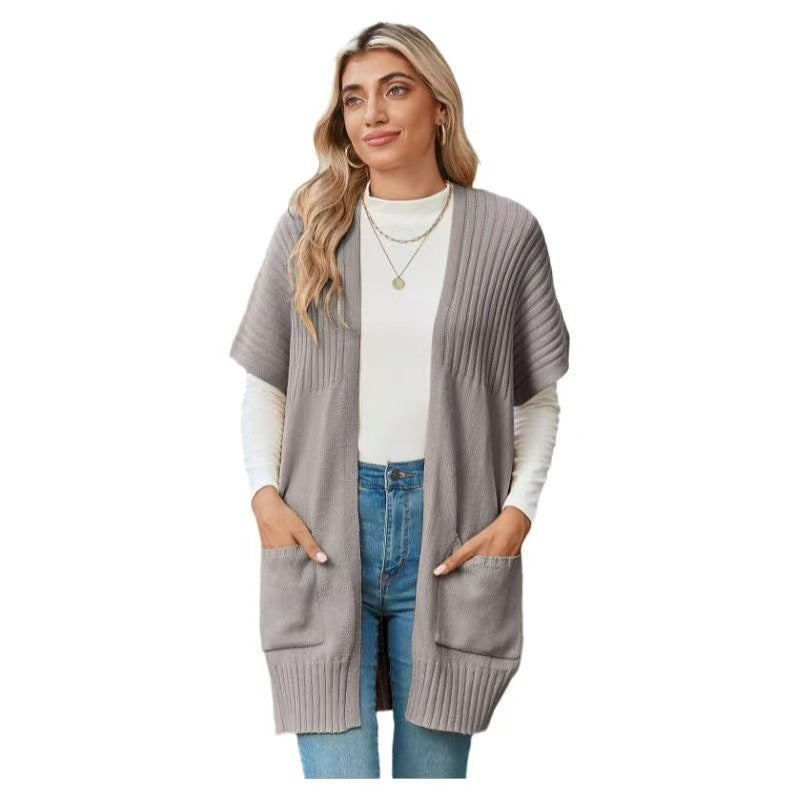 CASSAVA™ - Leichter Strickcardigan mit offenem Vorderteil