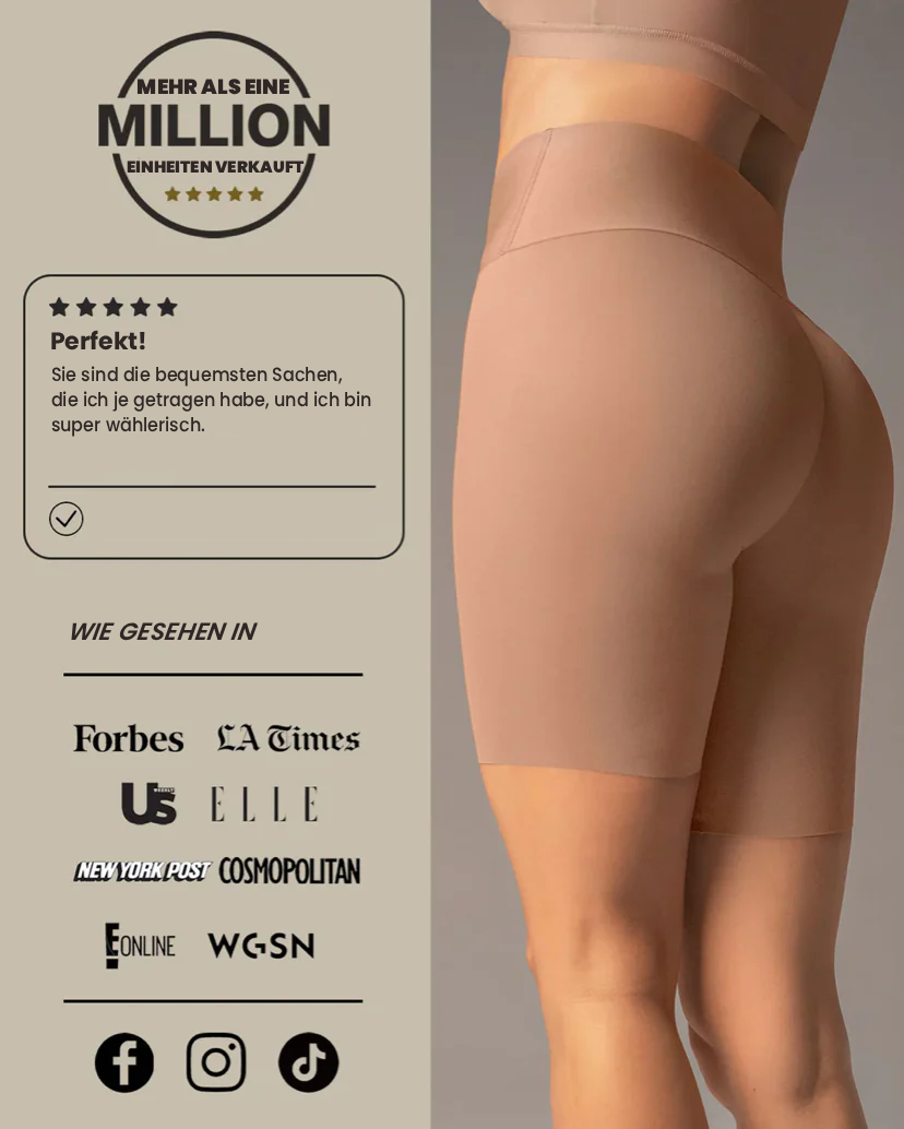 "Sculpt Fit" Nahtlose Slip-Shorts
