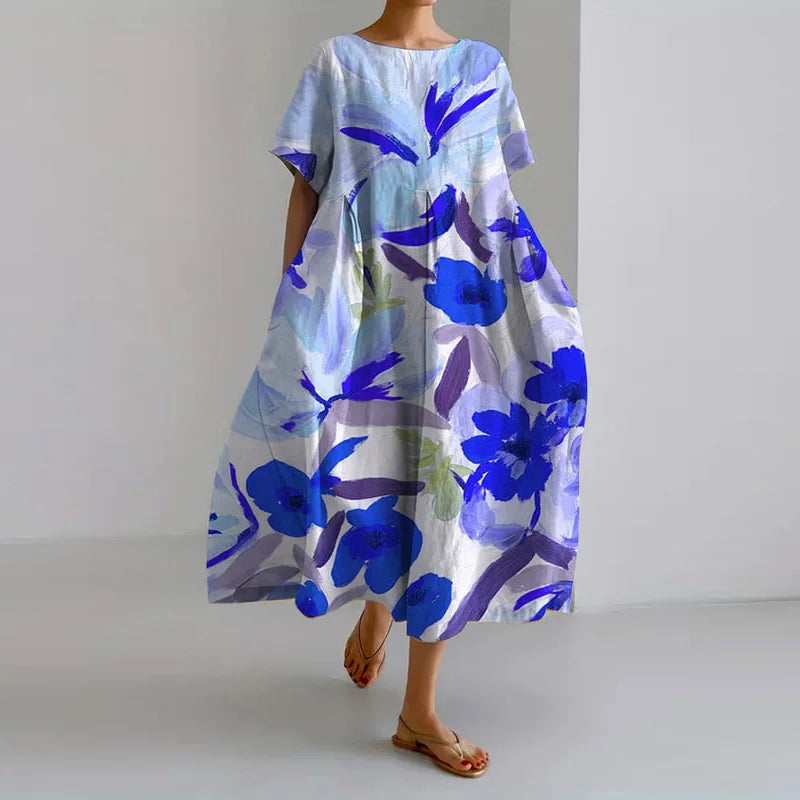 VALENTINA | Sommerkleid mit floralem Design und schmeichelhaftem Schnitt