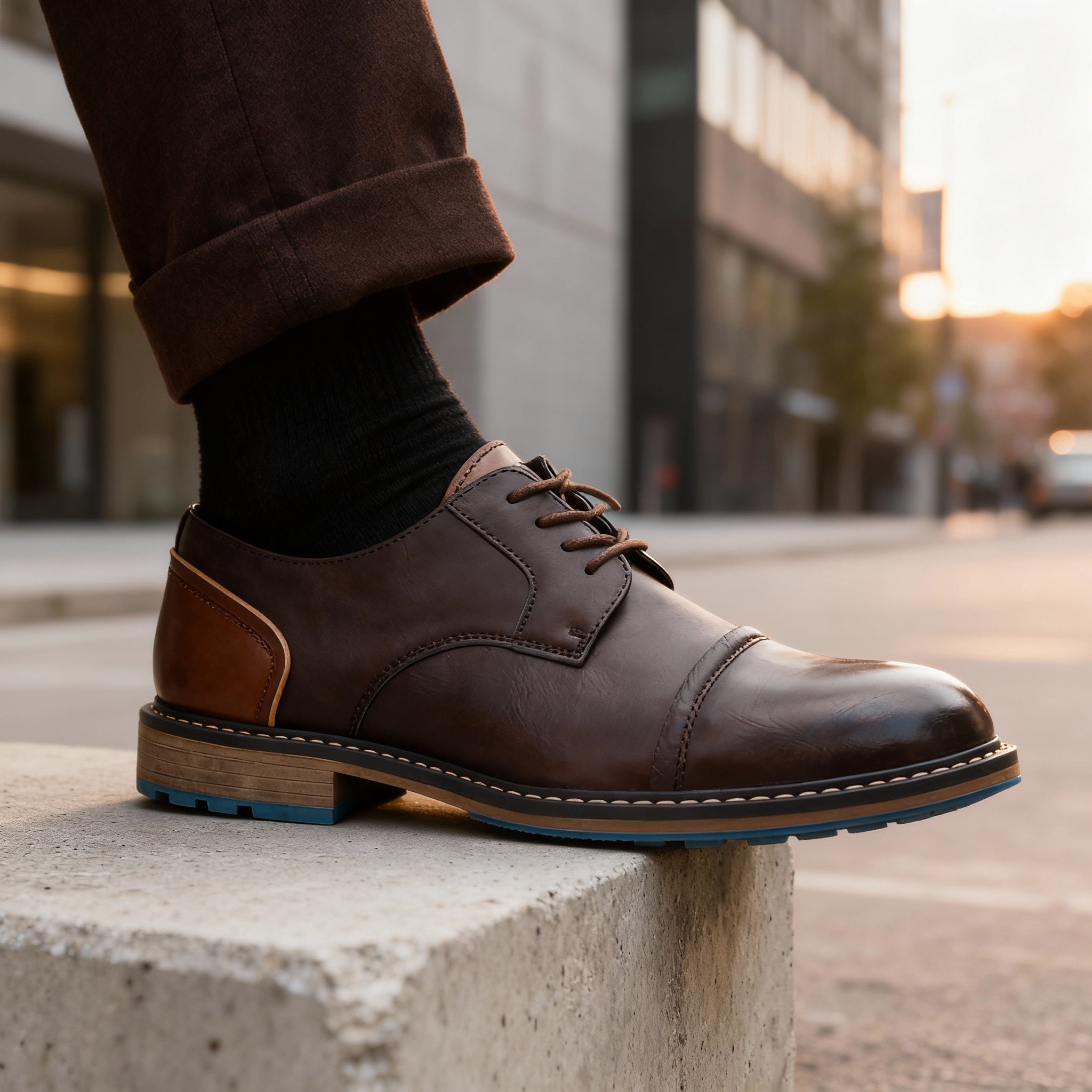 Geoffrey Scott Cap-Toe Derbys