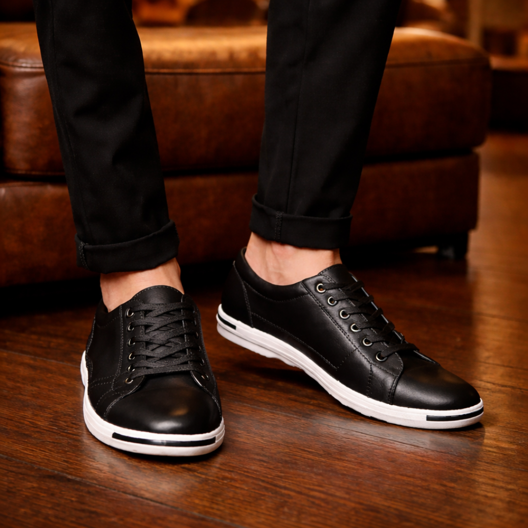 Lässige Leder Sneakers