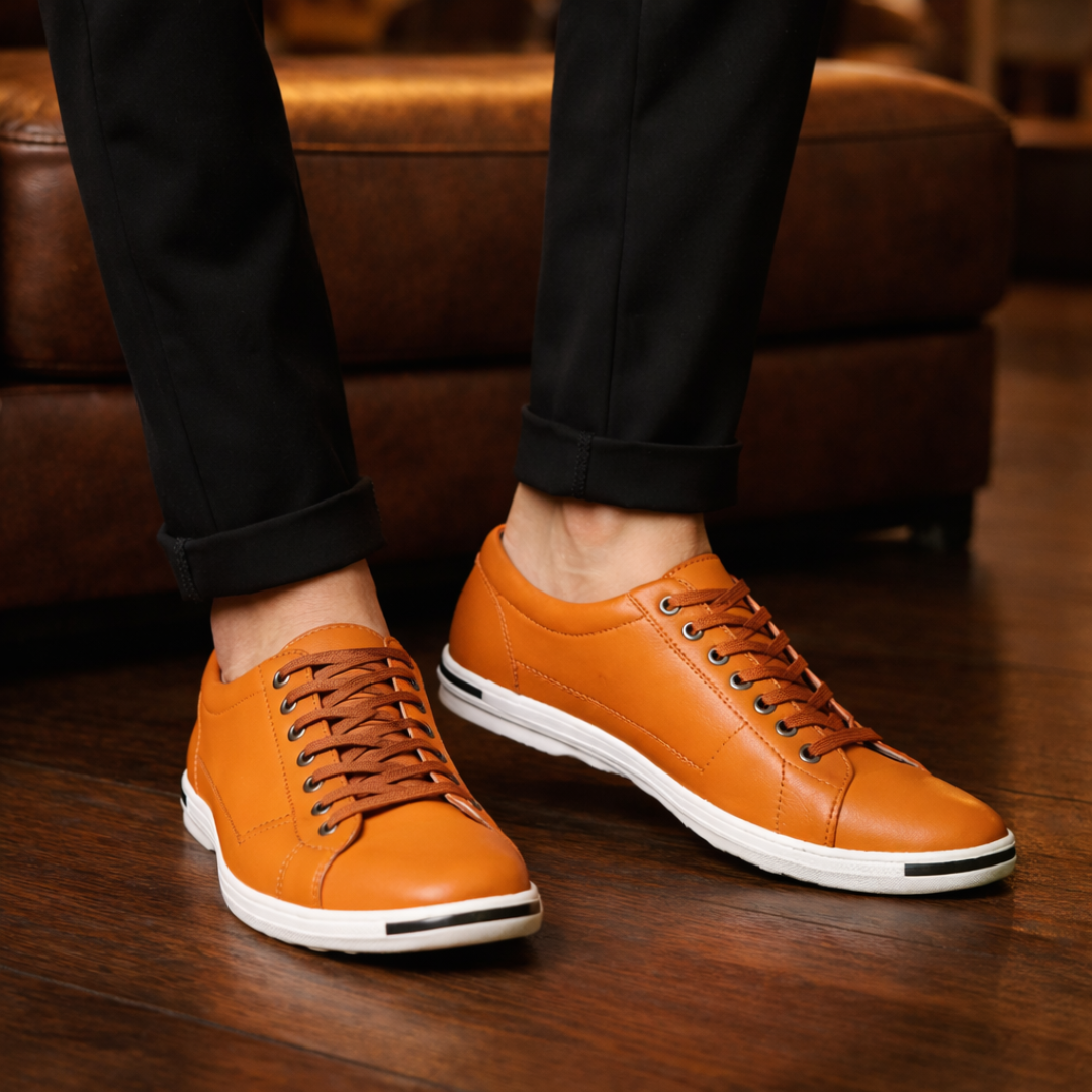 Lässige Leder Sneakers