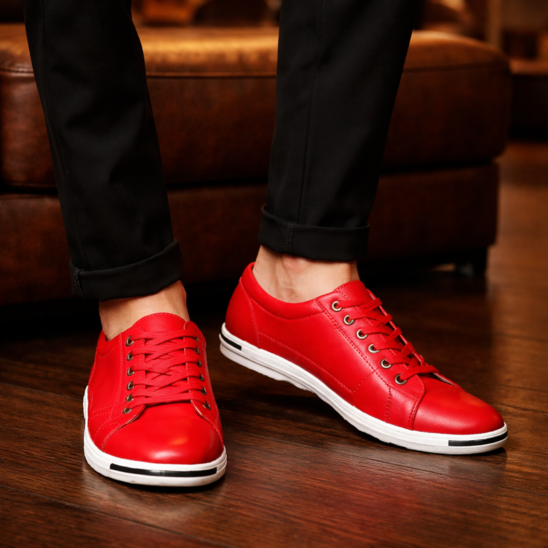 Lässige Leder Sneakers