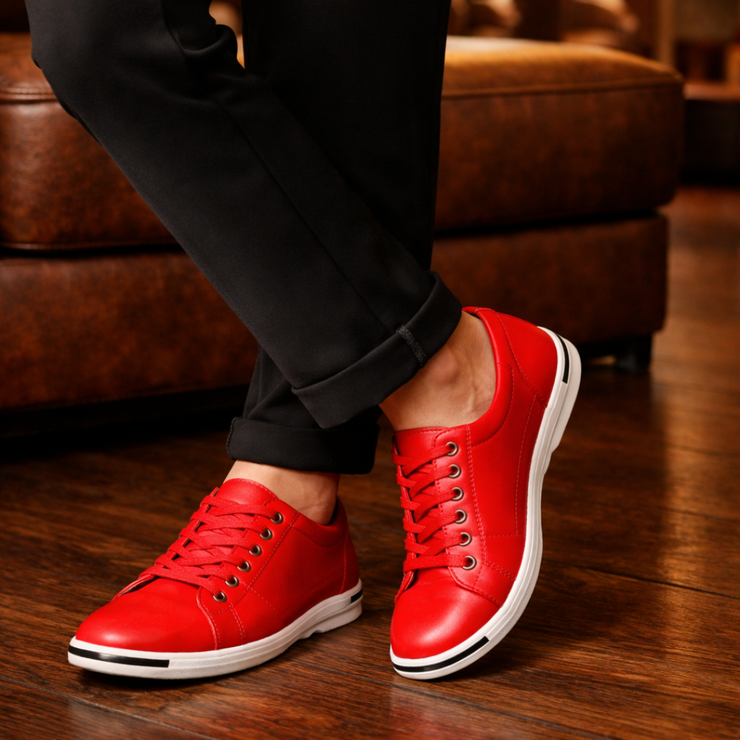 Lässige Leder Sneakers