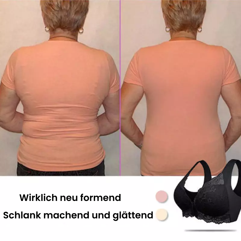 (PACKUNG MIT 3) Nahtloser Push-Up-BH mit Frontverschluss